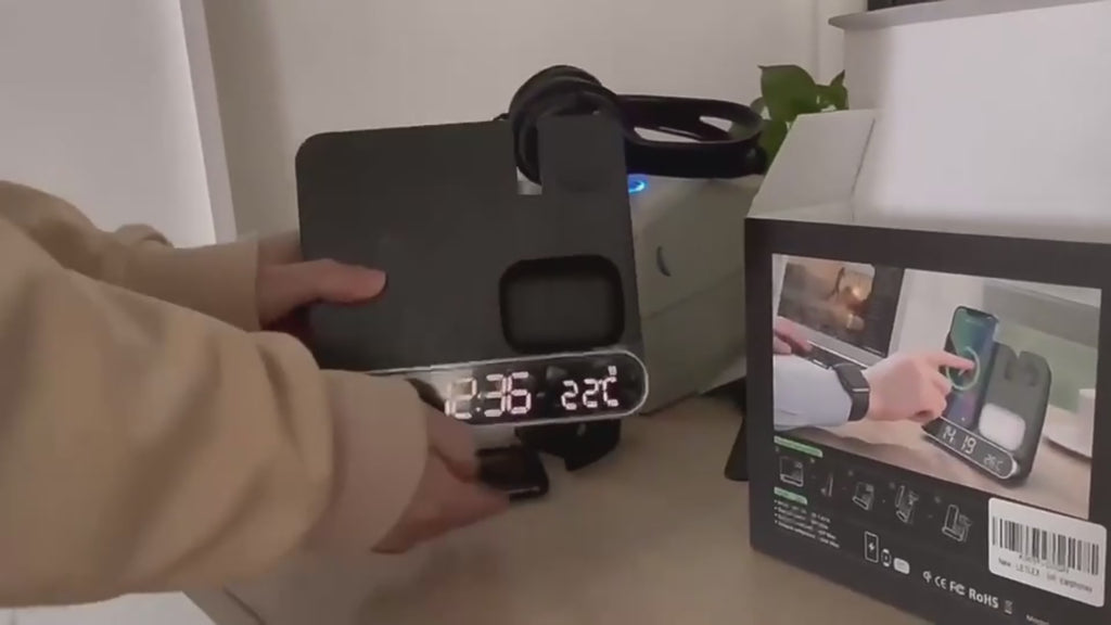 MagCharge Trio — 3-in-1 Magnetic Wireless Charging Station
